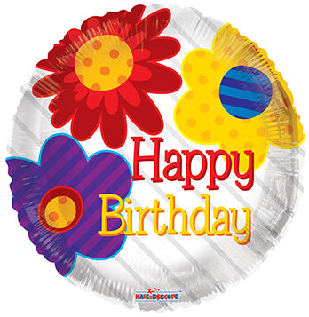 Birthday Flowers Balloon