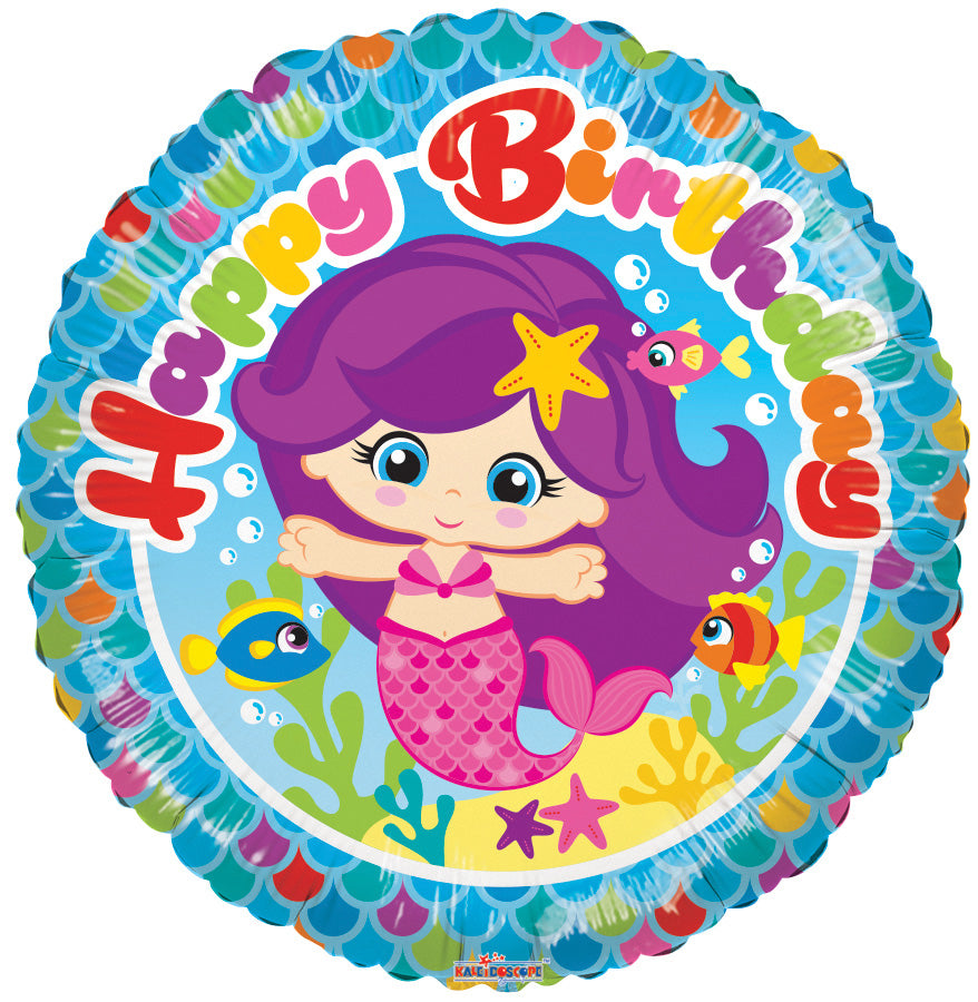 Birthday Mermiad Balloon