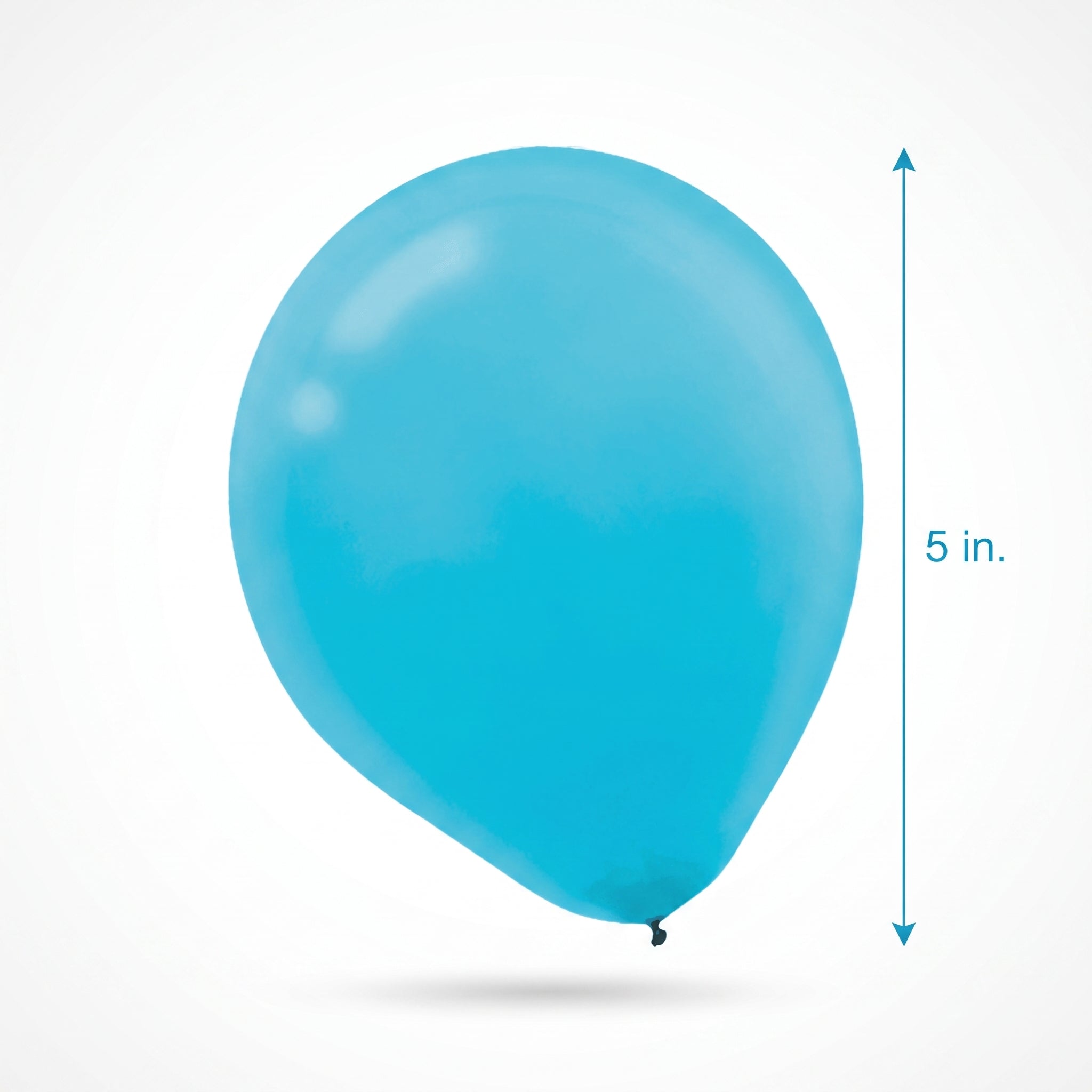 Caribbean Blue Mini Latex Balloons - 5 In. | 50 Pack