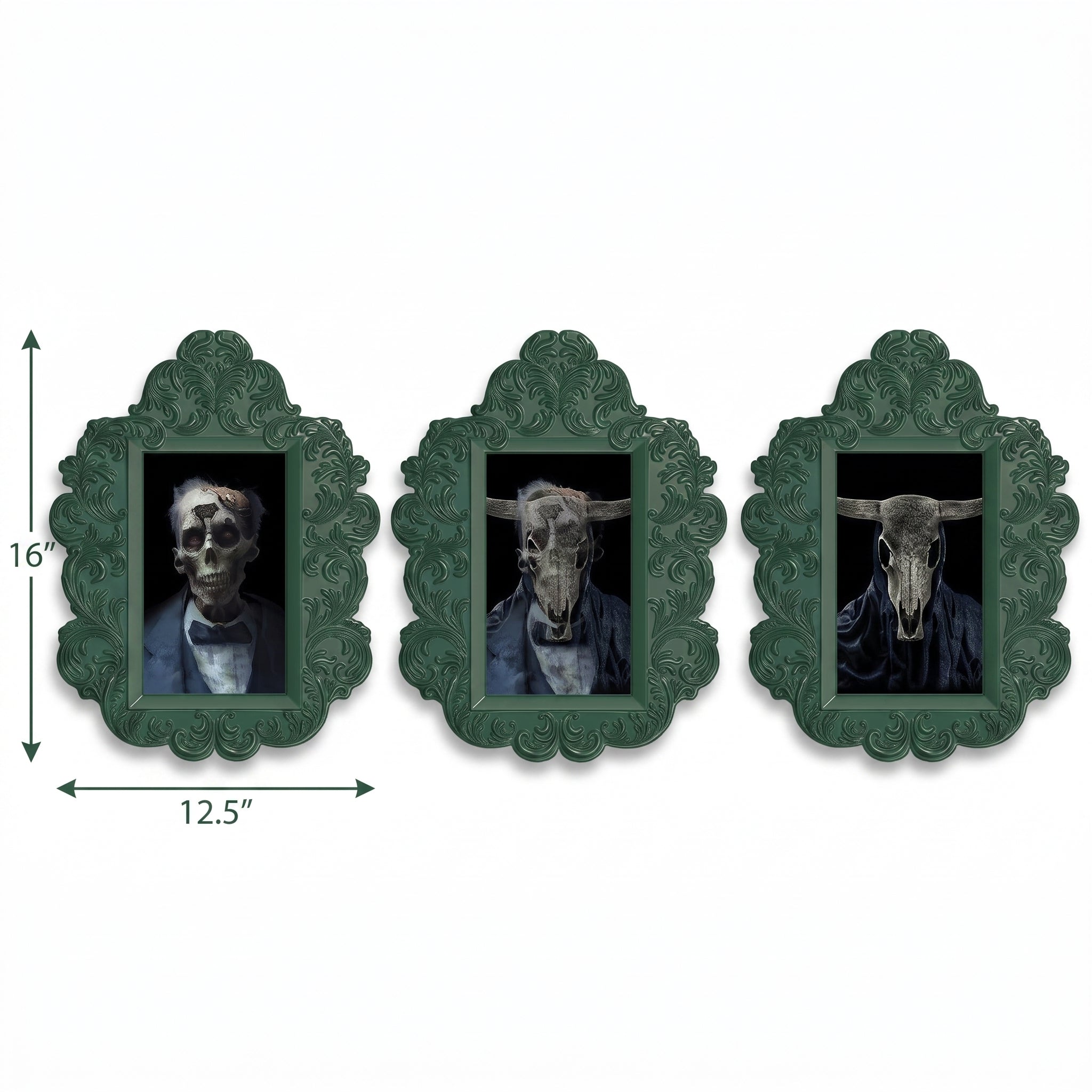 Dark Academia Skull Lenticular Wall Decor Set