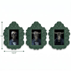 Dark Academia Skull Lenticular Wall Decor Set