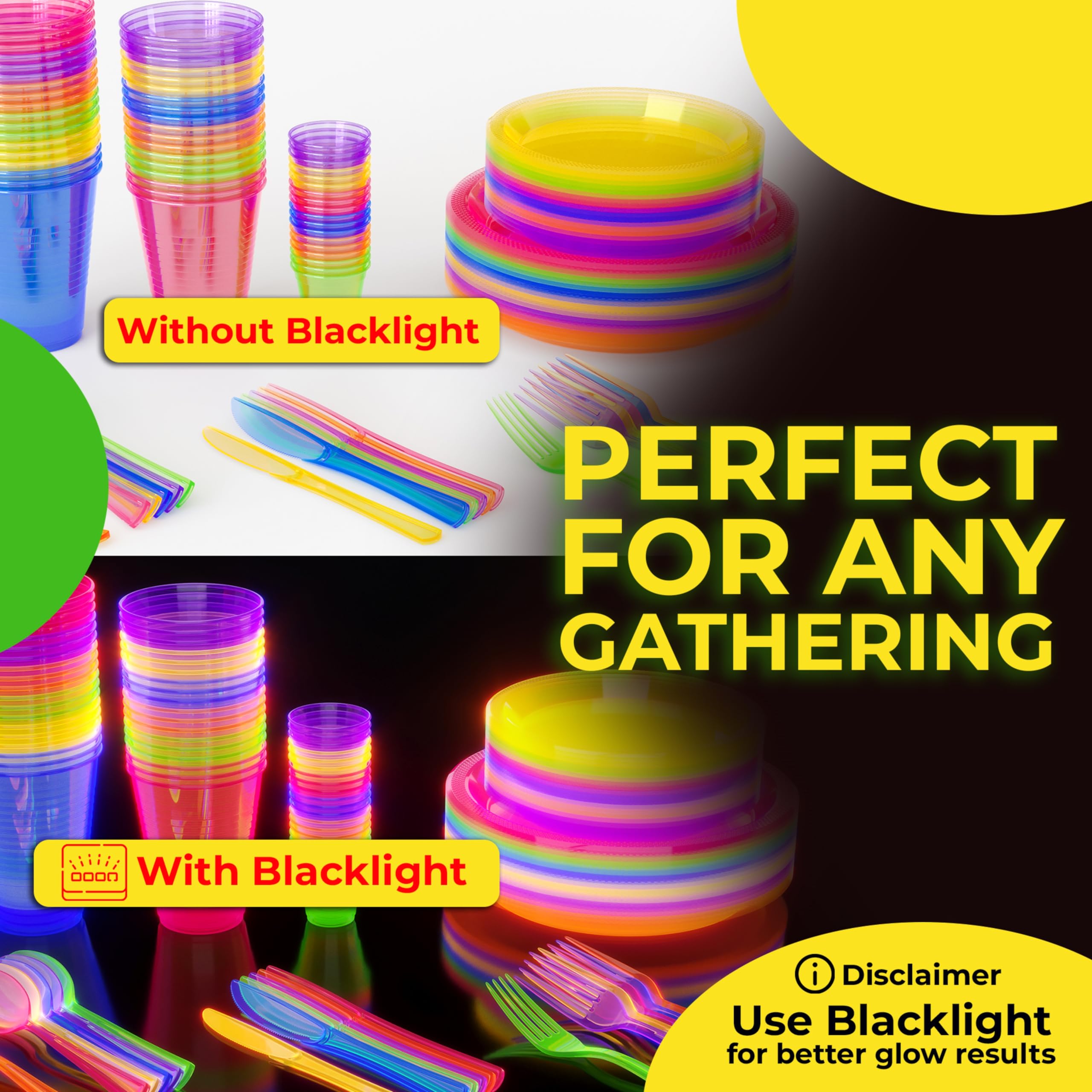 16 Oz. Neon Assorted Color Plastic Cups | Case of 720