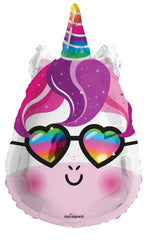 Unicorn With Glasses Shape Balloon