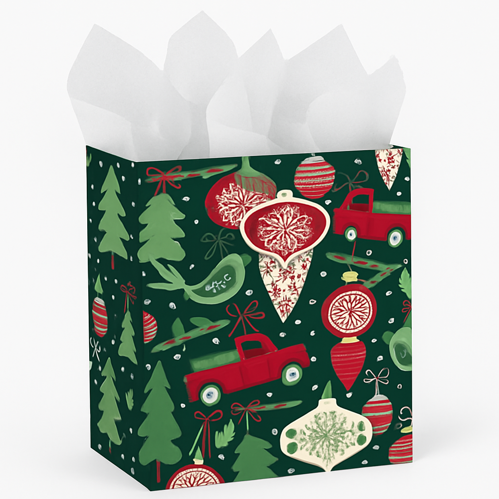 Christmas Wonder Medium Gift Bag with Festive Design