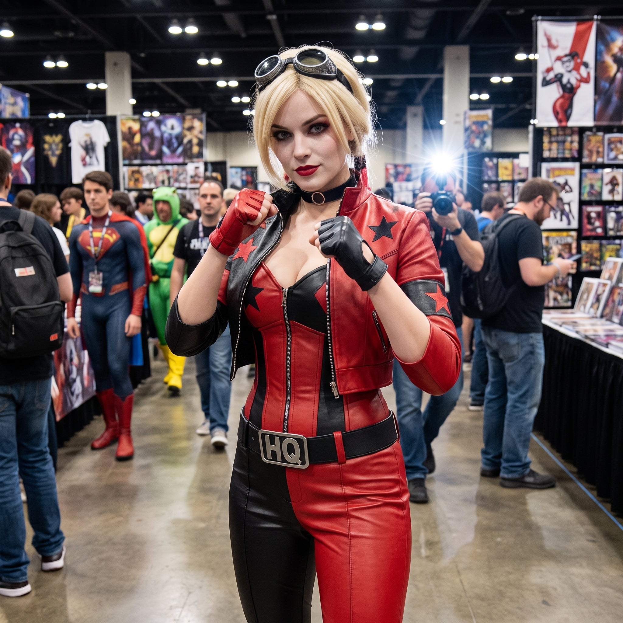 Adult Harley Quinn Costume - Suicide Squad 2 Halloween Edition - Adult L (12-14)