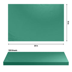 Green Tissue Paper 15 In. x 20 In. | 120 Sheets