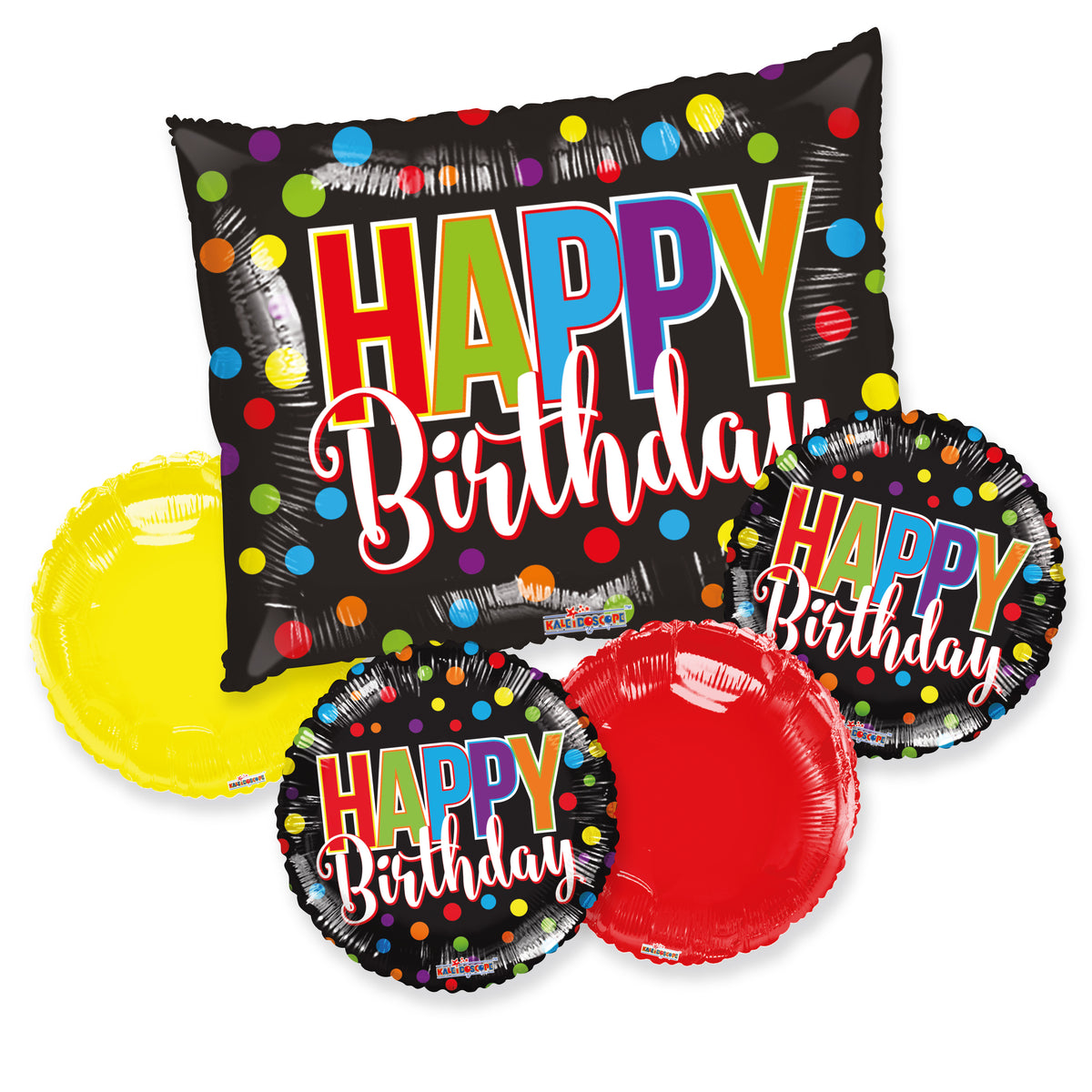 Bb Birthday Colorful Dots Bouquet Balloon