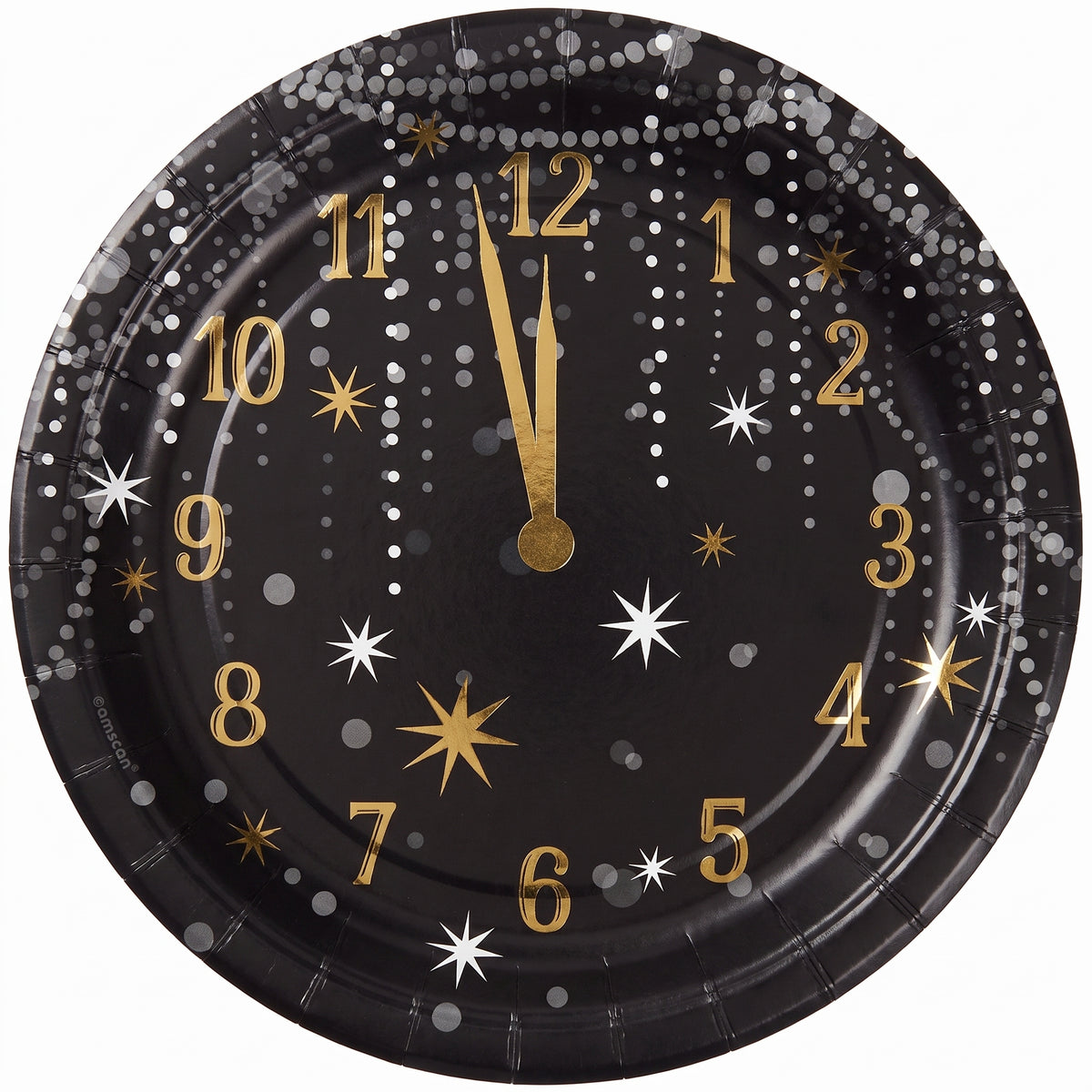 Midnight Hour New Year's Eve Paper Plates - 6.75"