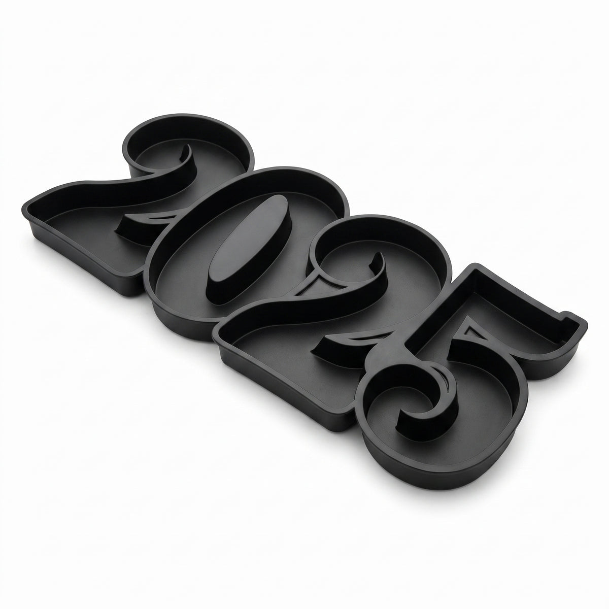 2025 New Year's Eve Plastic Serving Tray