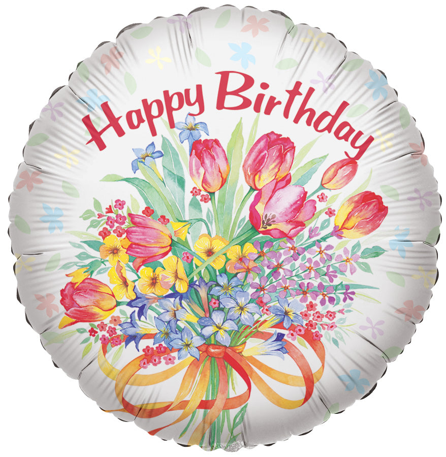 Bv Birthday Tulips Balloon
