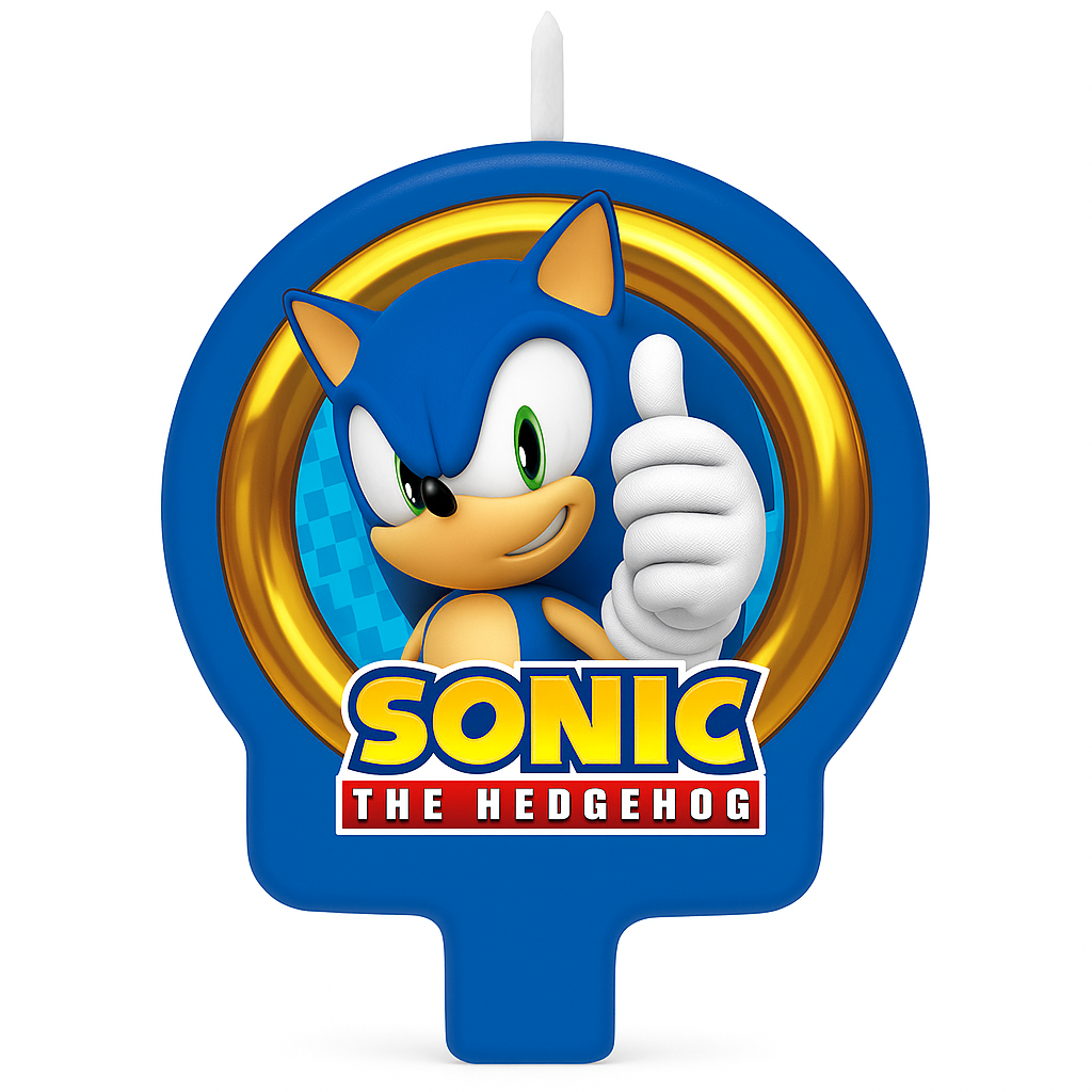 Sonic the Hedgehog Molded Birthday Candle