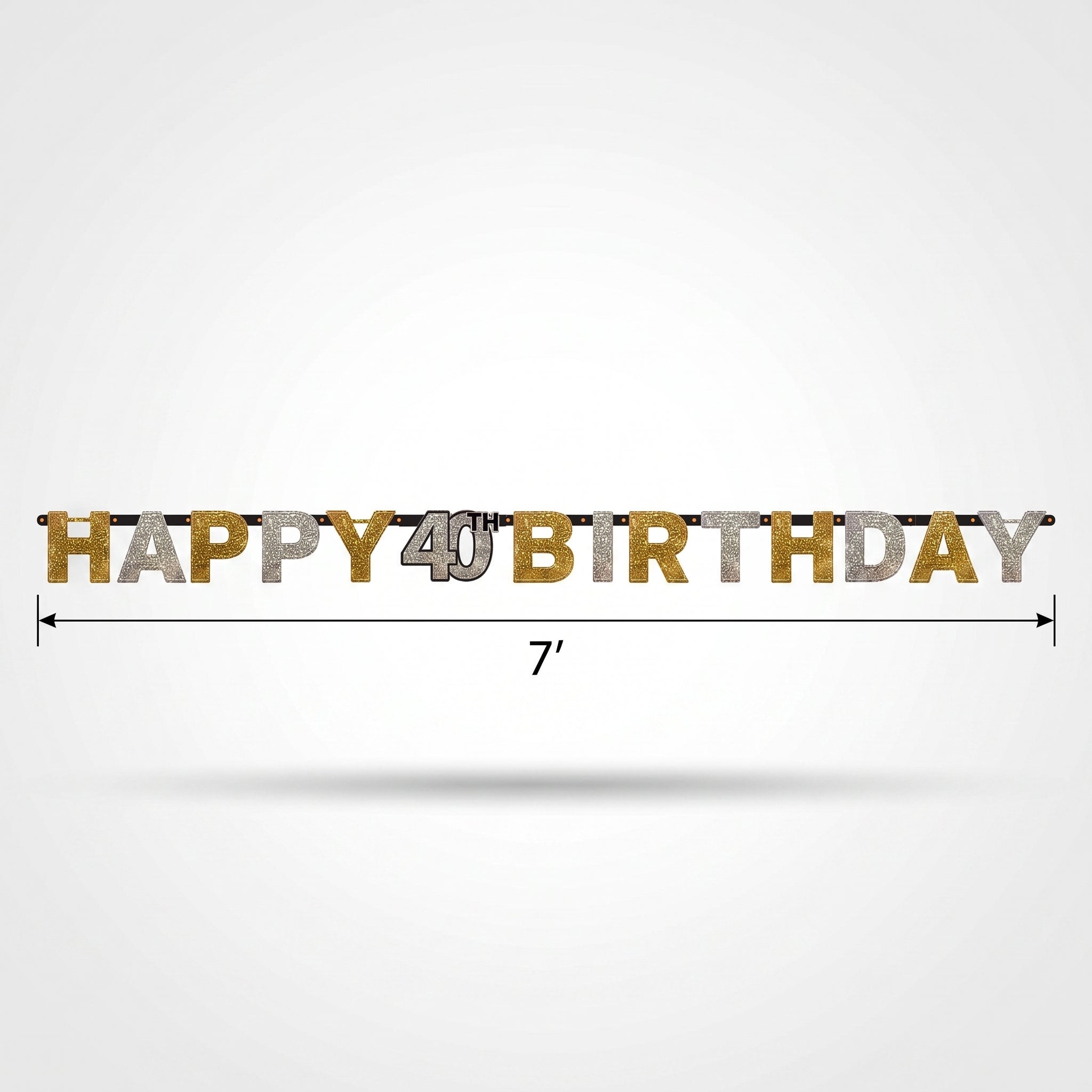 Prismatic 40th Birthday Celebration Banner