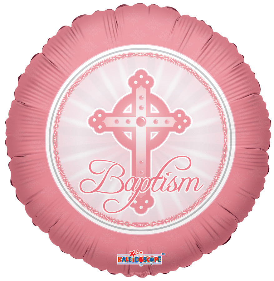 Pink Baptism Balloon