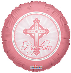 Pink Baptism Balloon