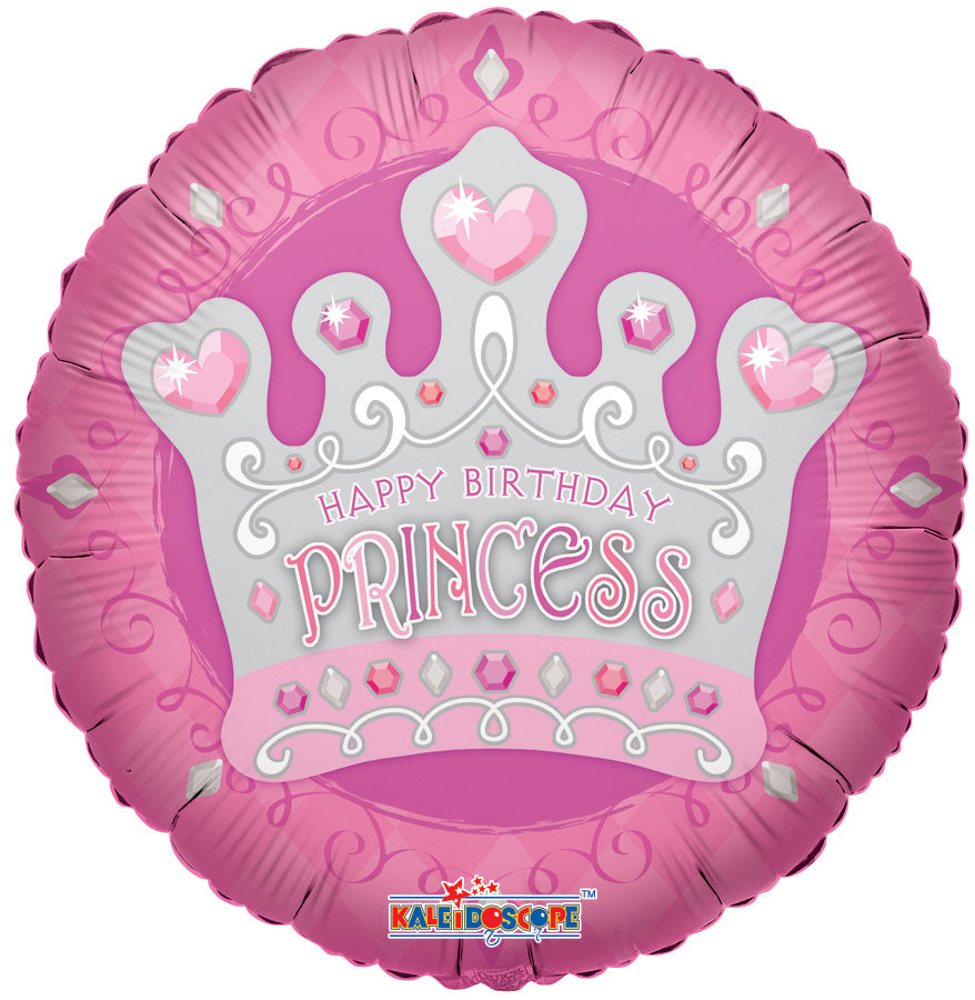 Happy Birthday Princess Tiara Balloon