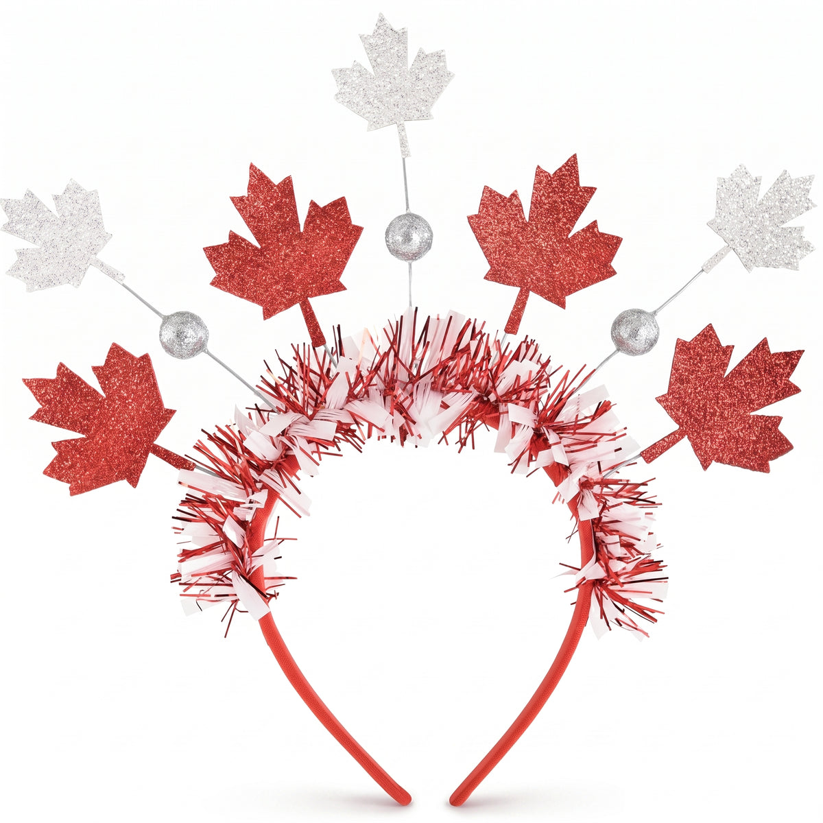 Canada Day Deluxe Tinsel Headband