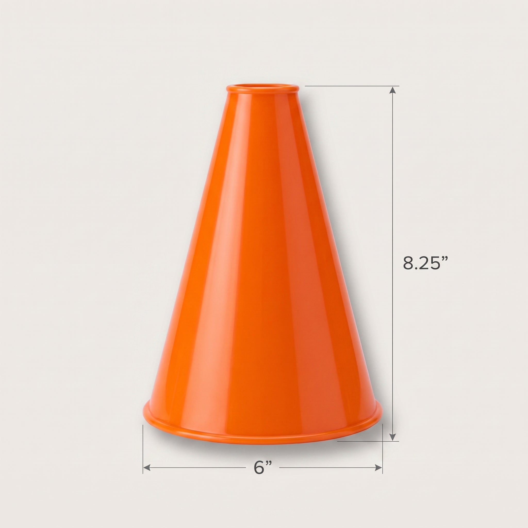 Orange Team Spirit Megaphone - 8.25" x 6"