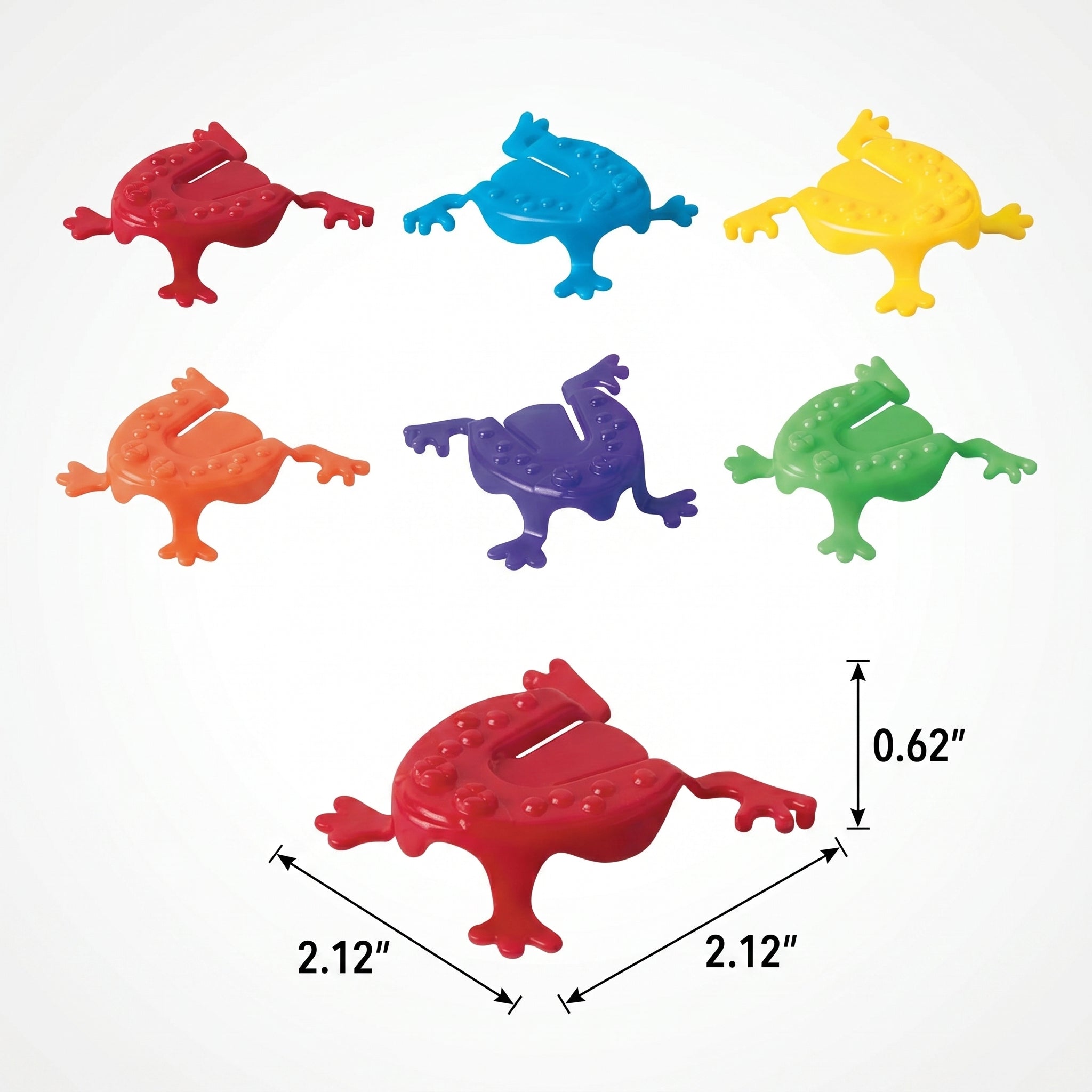 Colorful Jumping Frog Party Favors - High Count Set