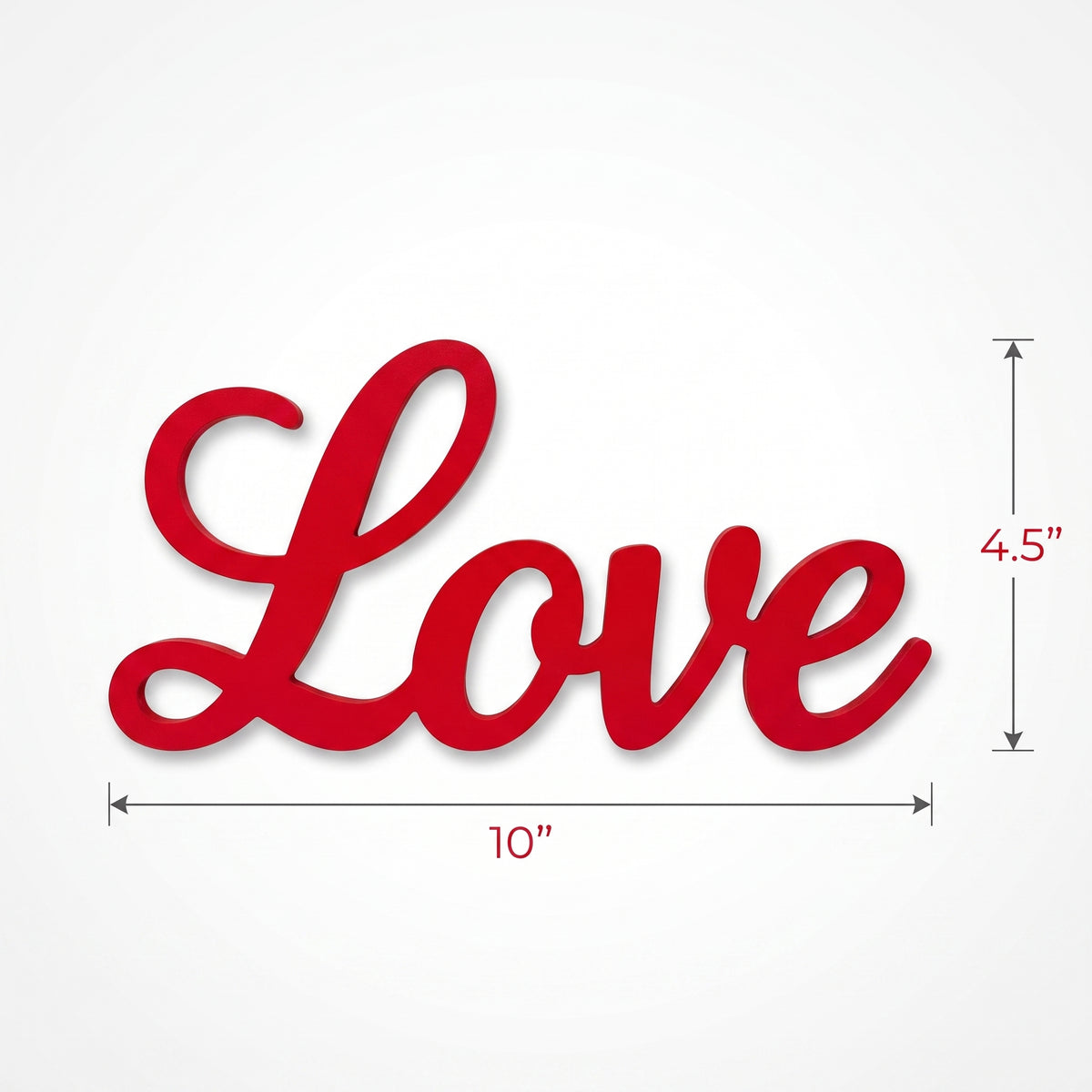 "Love" Script MDF Sign for Valentine's Day Decor