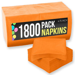 Orange Beverage Napkins | 1800 Count