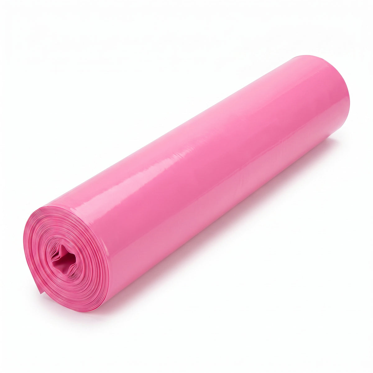 Bright Pink Plastic Table Cover Roll with Cutter - 54 x 126 ft