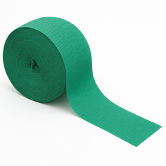 Festive Green Crepe Streamer - 81ft