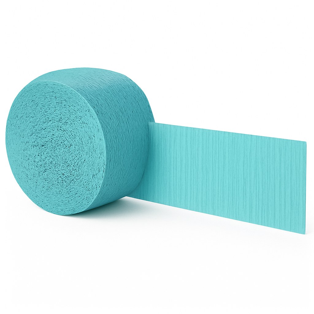 Robin's Egg Blue Crepe Streamer - 81ft