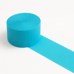Caribbean Blue Crepe Streamers - 81ft