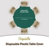 Premium Round Dark Green Table Covers | 6 Pack