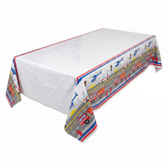 First Responders Plastic Table Cover for Kids' Birthday Party