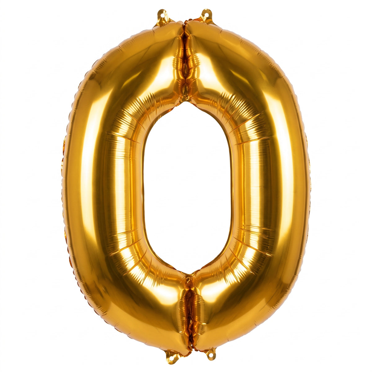 Gold Number 0 Foil SuperShape Balloon