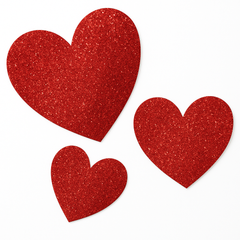 Glitter Heart Cut-Out Decorations Mega Pack ‚Äì 20 Pieces