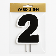 Gold Number 6 Yard Sign - Perfect for Every Celebration