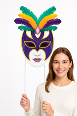 Mardi Gras Mask Lawn Sign - Masquerade Outdoor Decor