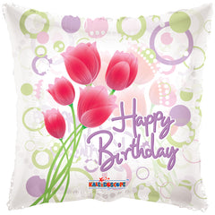 Happy Birthday Tulips Cv Balloon