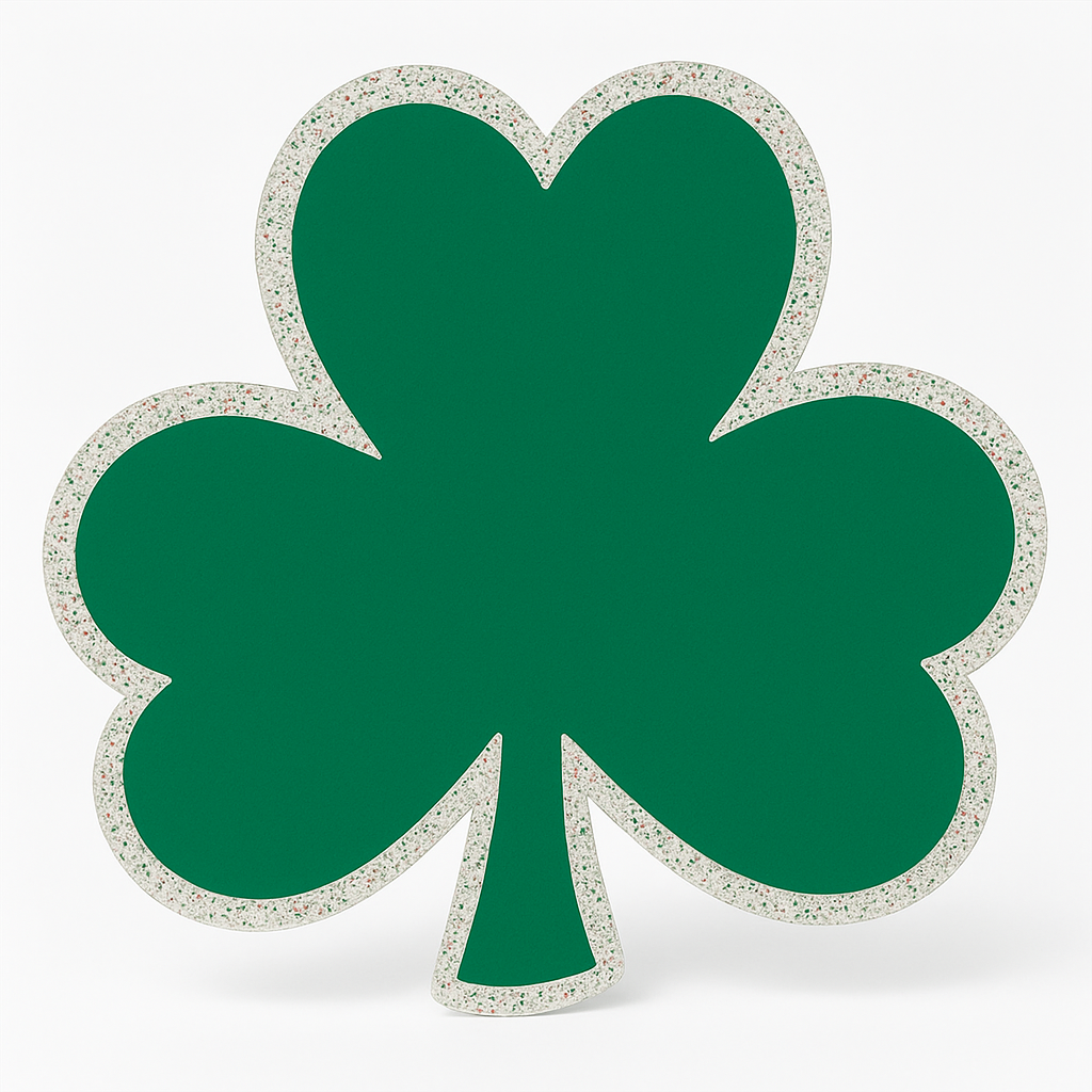 Glitter Shamrock Wall & Table Decorations, 2.3-Inch, 50-Pack