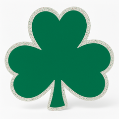 Glitter Shamrock Wall & Table Decorations, 2.3-Inch, 50-Pack