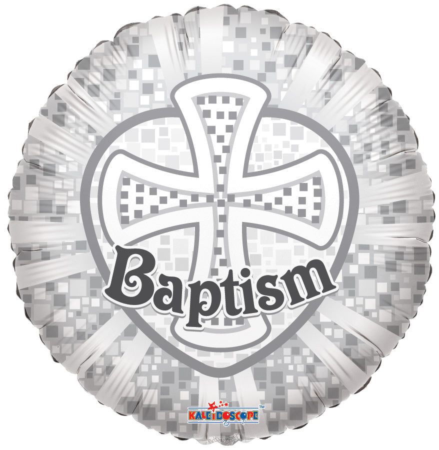 White Baptism Balloon