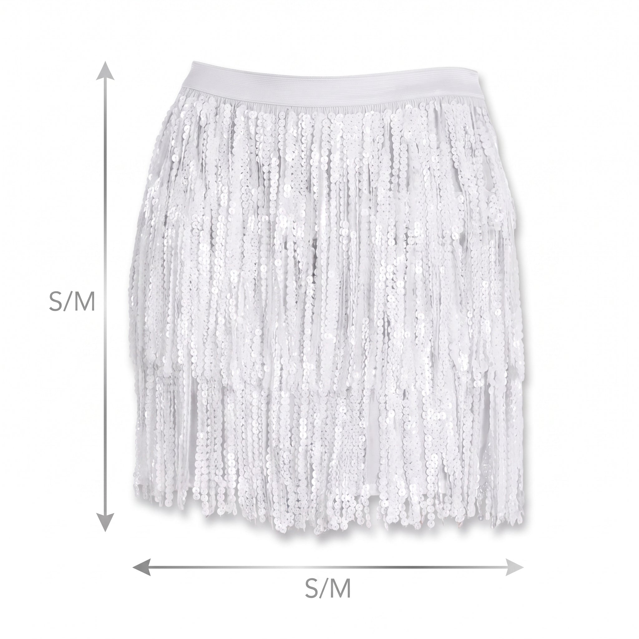 White Sparkle Skirt - S/M
