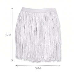 White Sparkle Skirt - S/M
