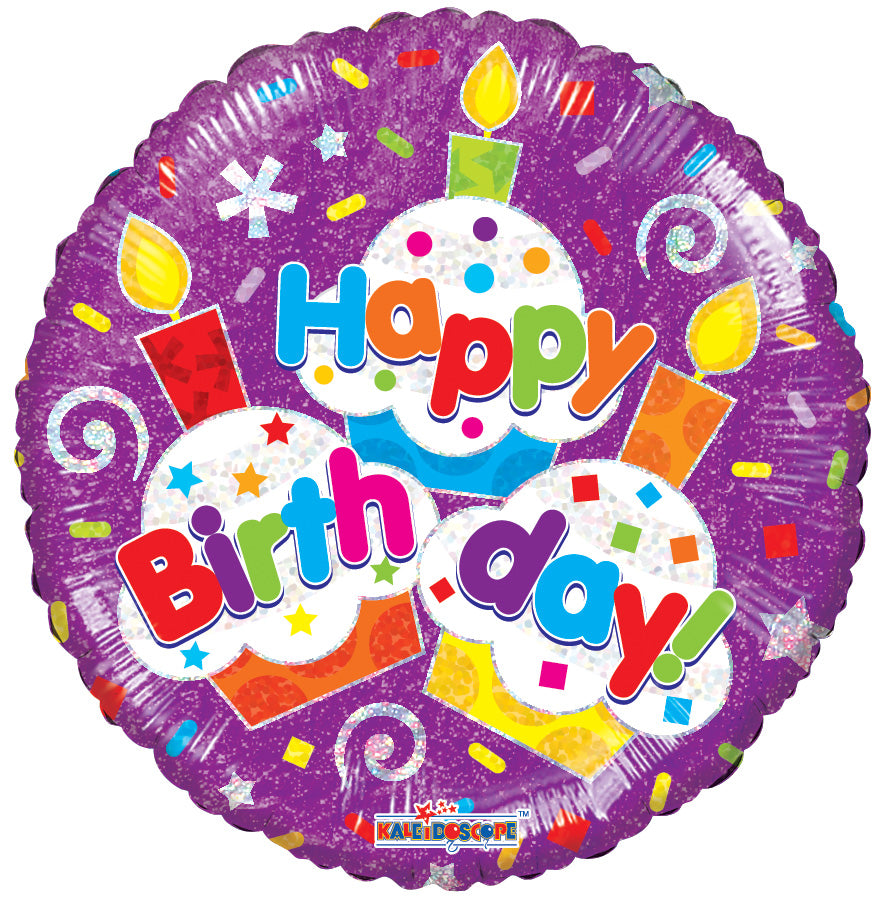 Happy Birthday Cupcake Balloon