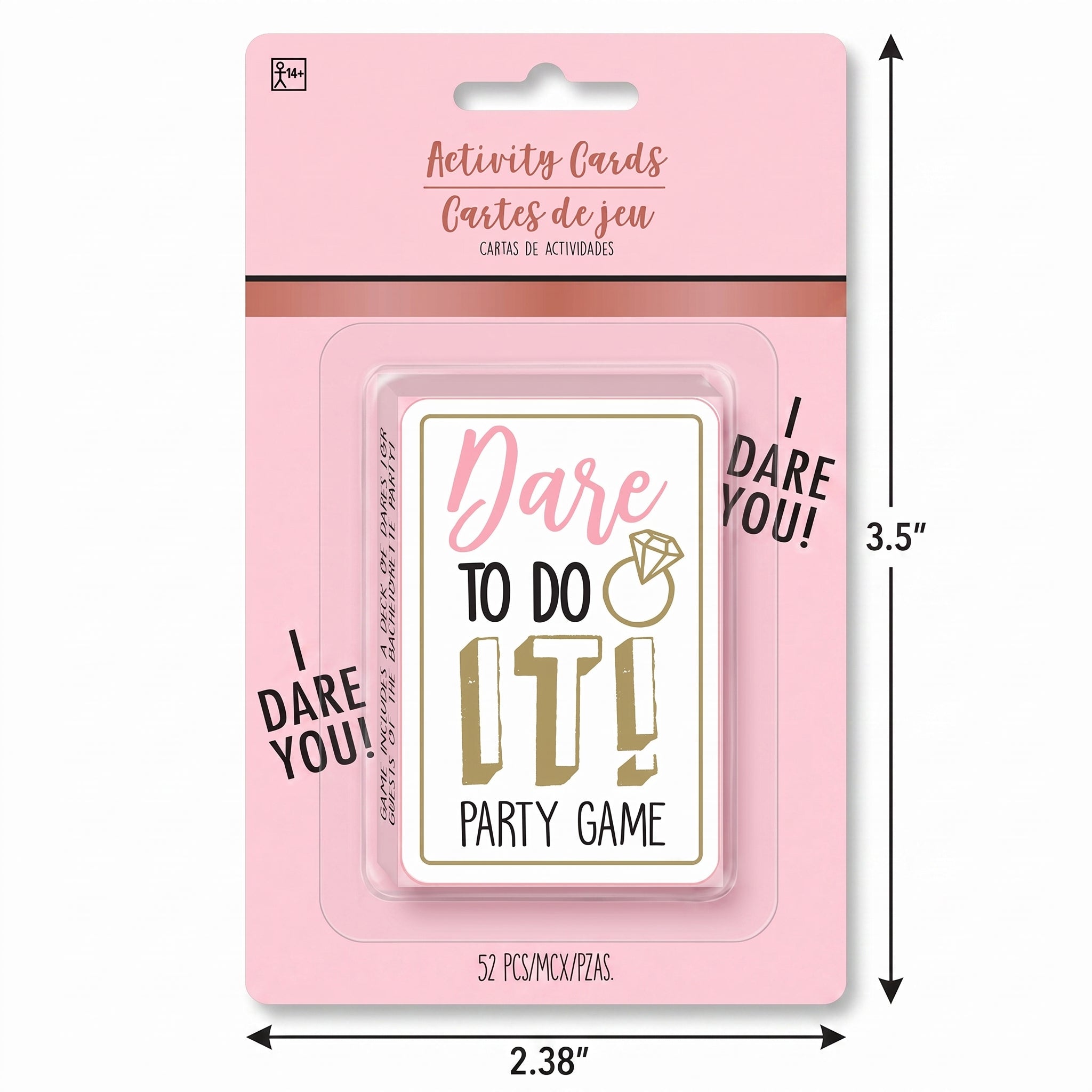 Dare to Do It! Bachelorette Party Card Game, 52 Cards