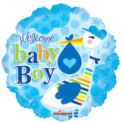 Boy Stork Balloon