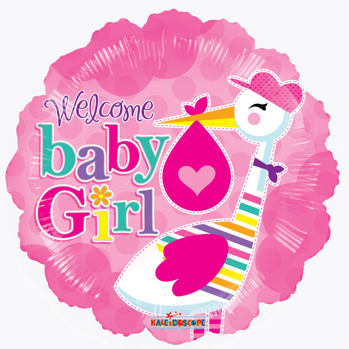 Girl Stork Balloon