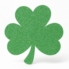 Glitter Shamrock Cutout Decorations - 10 Pack