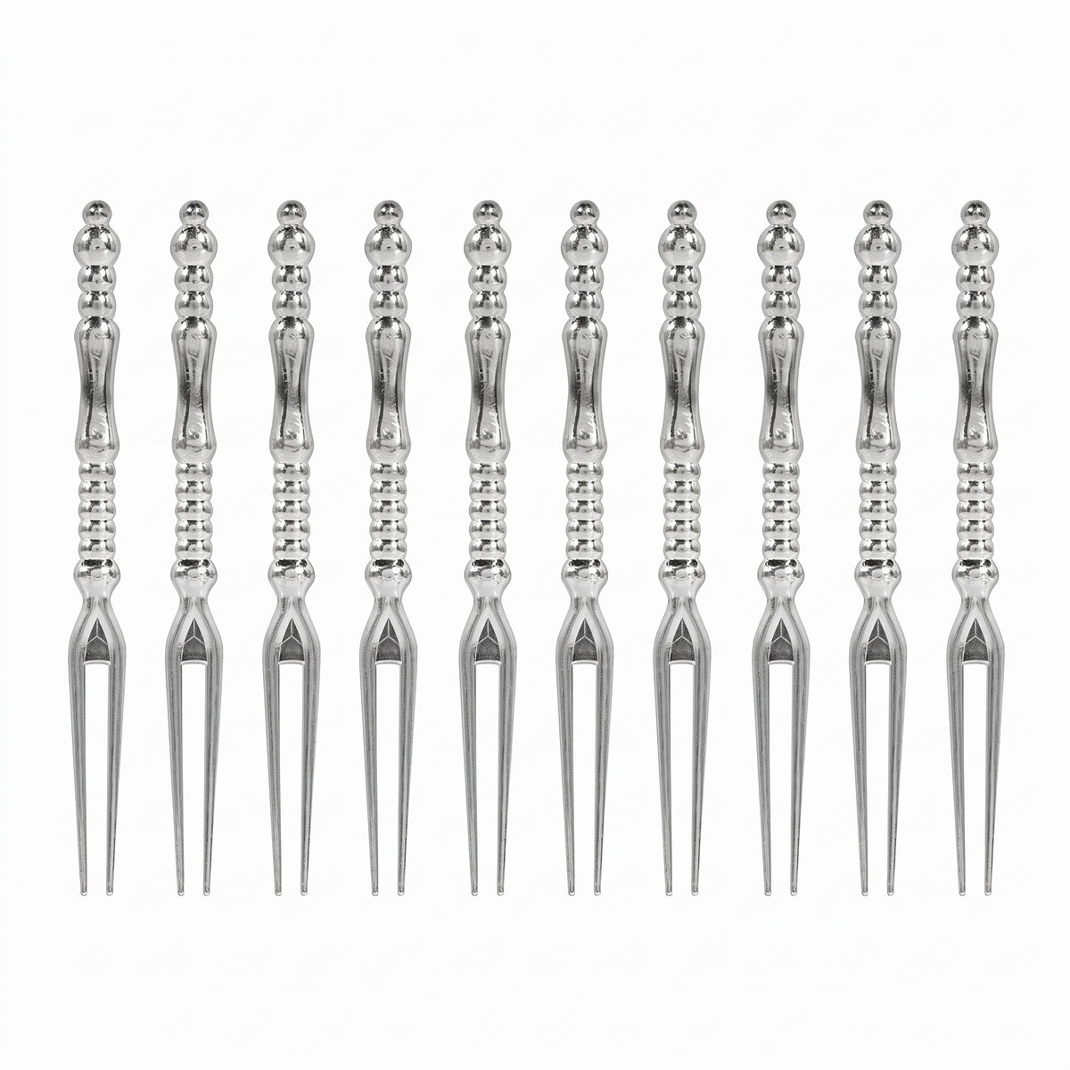 Silver Mini Cocktail Fork Picks
