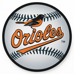 12" Baltimore Orioles Black Cardboard Cutout