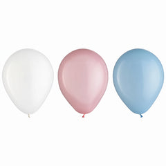 Gender Reveal 5-Inch Latex Balloons - 25 Pack
