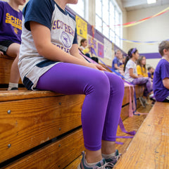 Kids' Purple Footless Tights - One Size