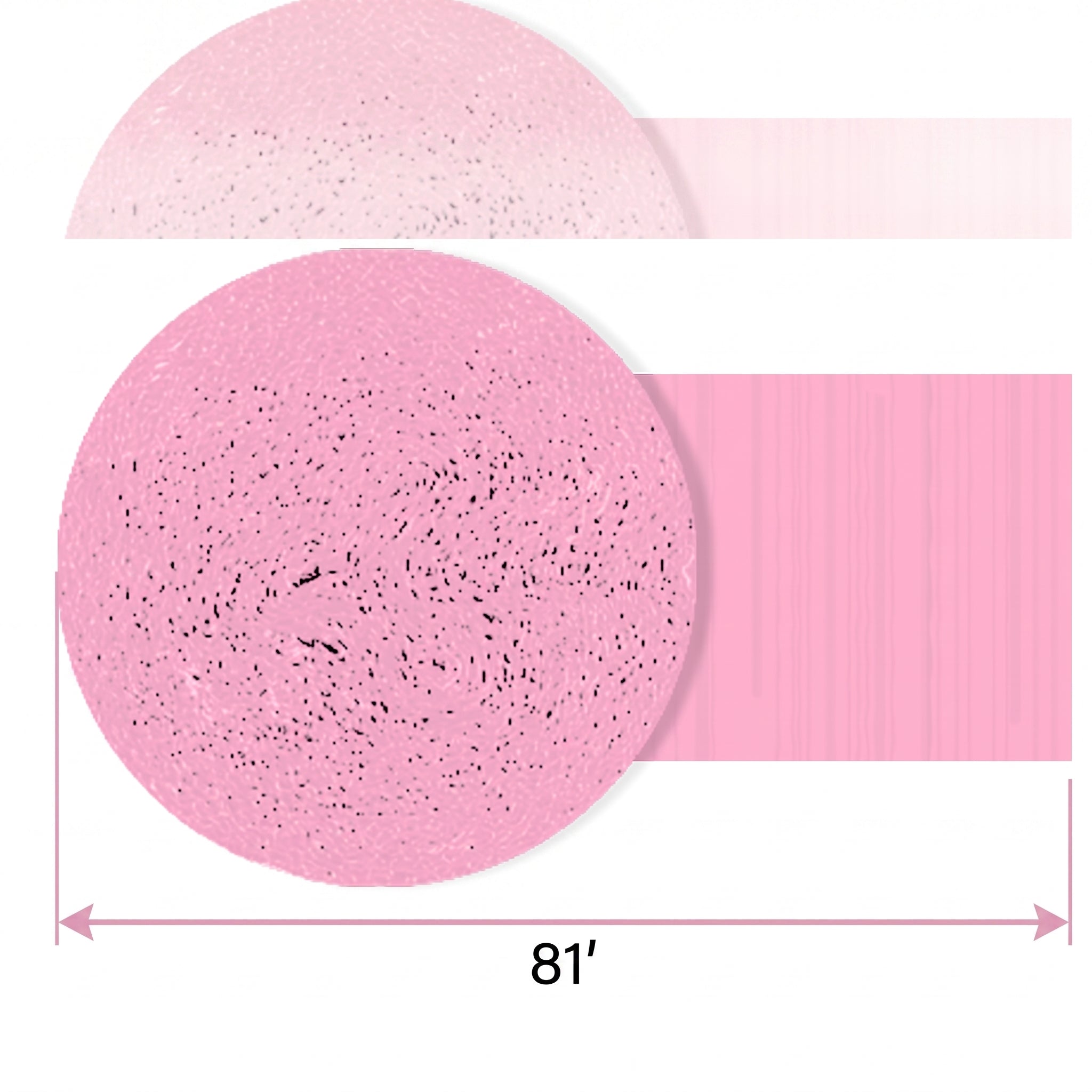 Vibrant Pink Crepe Paper Streamer Roll - 81 Feet